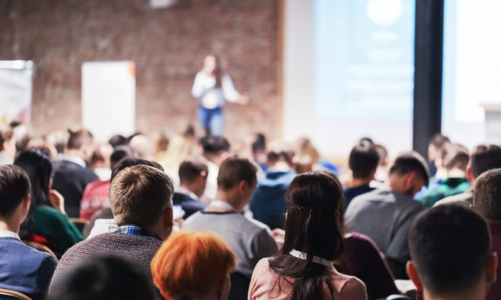 People at the Unleashed Conference, an annual event by CSED bringing together innovators, motivators, and disruptors to share insights and strategies for Ottawa’s social enterprise sector.